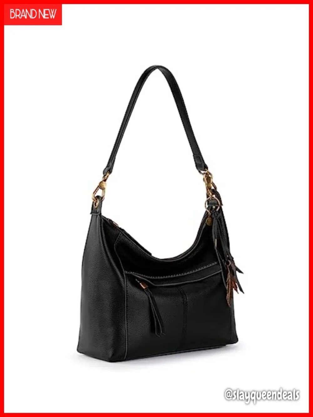 Leather Hobo Shoulder Bag - Spacious Everyday Travel Purse